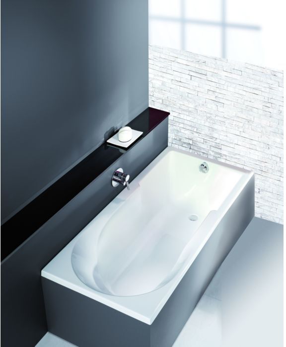 Hoesch Spectra Badewanne 3665.010  weiss, 170x80cm, mit Duschzone