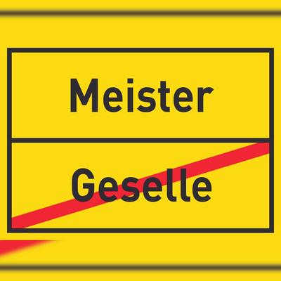 HB-Druck Meister Geselle Schild Ortsschild A2 (420x594mm)