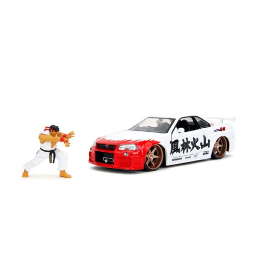 Jada Street Fighter Ryu 1:24 Nissan Skyline GTR 253255071