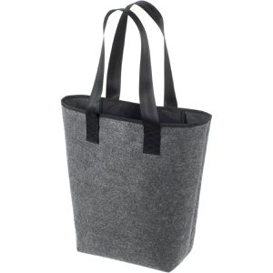 Halfar Einkaufstasche 1805710 NewClassic, anthrazit, aus recyceltem Filz, mit Henkeln, 26 x 44 cm