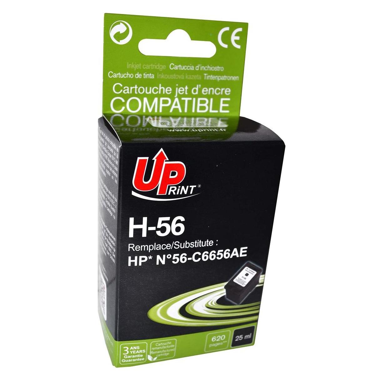 Print Druckerzubehör Uprint Tintes kārtridžs UPrint HP 56 Schwarz (H-56B-UP)