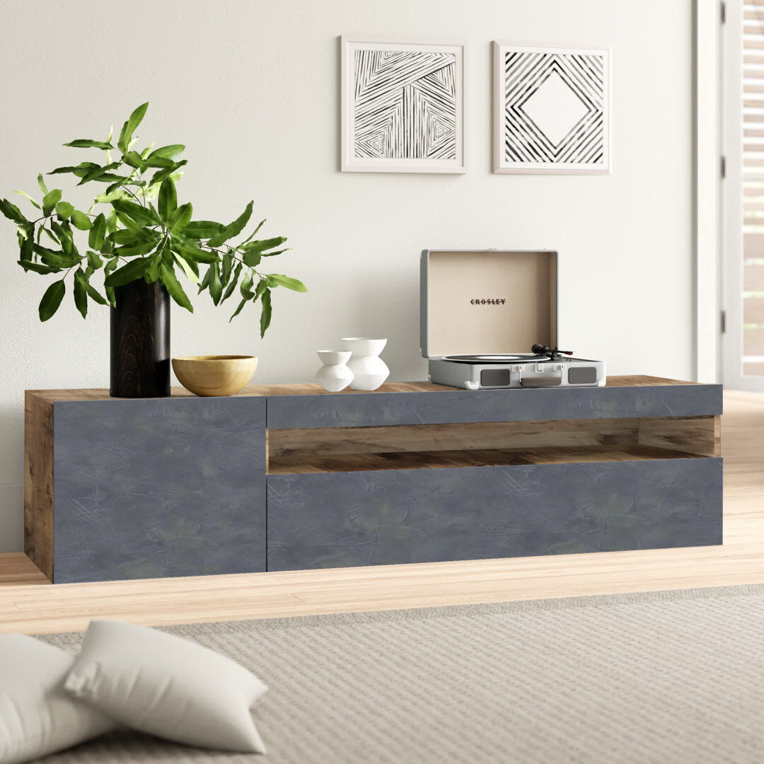 Zipcode Design Mariella TV Stand for TVs up to 65" Maple Pereira/Ardesia Grey 65"