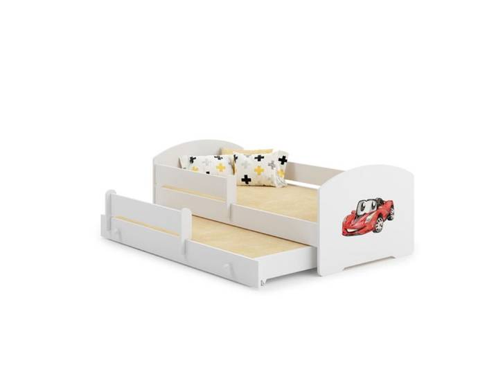 Lit enfant 160x80 Voiture gigogne avec matelas