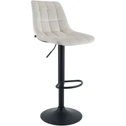 CLP Barhocker Mapun Samt   Farbe: creme, Material: Samt