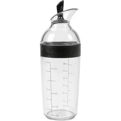 OXO Salatdressing Shaker, Messbecher, Transparent, Schwarz