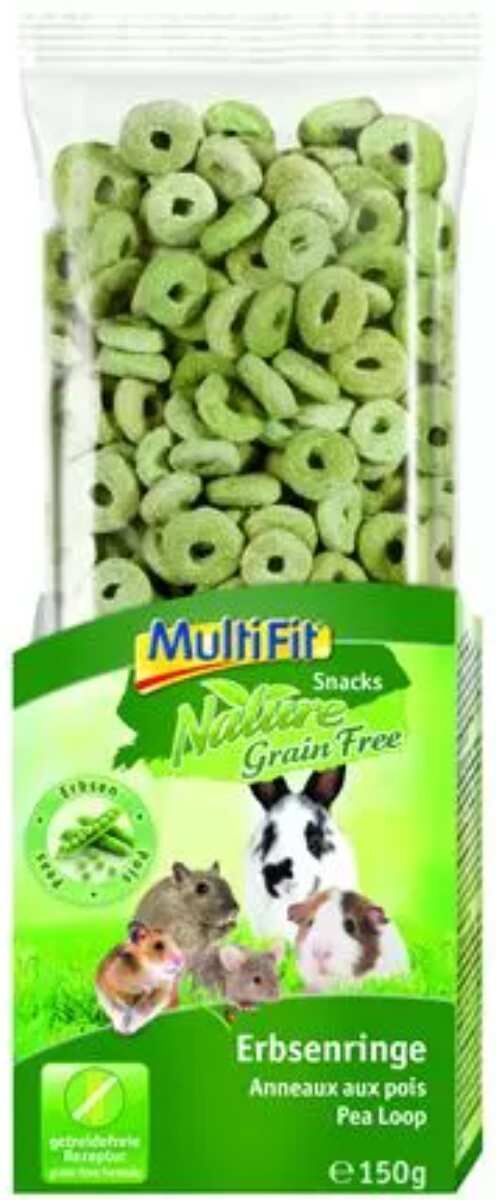 MultiFit Snack per Roditori Anelli di Piselli 150G