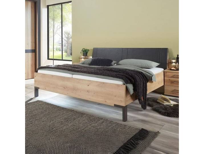 Bett Lothas Komfort Eiche Dekor 180x200cm modern, höhenverstellbar