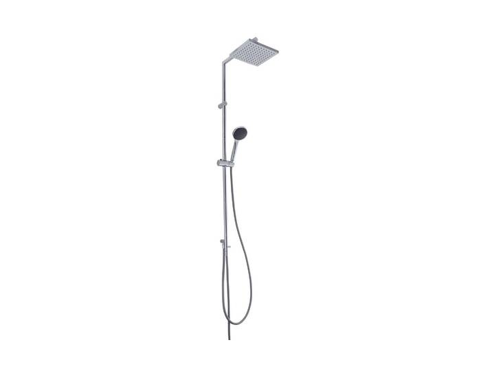 Brausegarnitur DIAQUA Ymir Turn, Verchromt , silber (chrom), H:125cm, Kunststoff, Brausegarnituren, Brausegarnitur