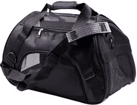 Inspire Curations Portable Mesh Pet Carrier Bag Cat Travel Carrier For Comfortable Trips & Everyday Adventures black l