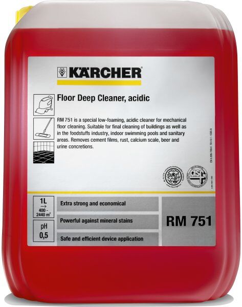 Kärcher Gulvrengøring Rm751, Deep Clean Acidic 10l