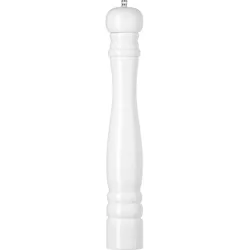 Hendi Salzmühle aus Holz. Weiss, Pfeffermühle + Salzmühle, Weiss