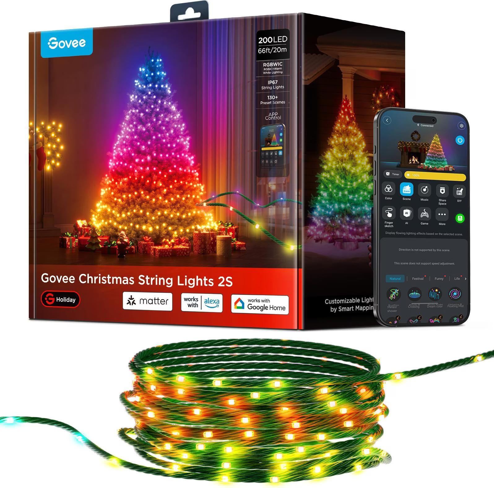 Govee Lichterkette 2S 20m RGBICW-LED