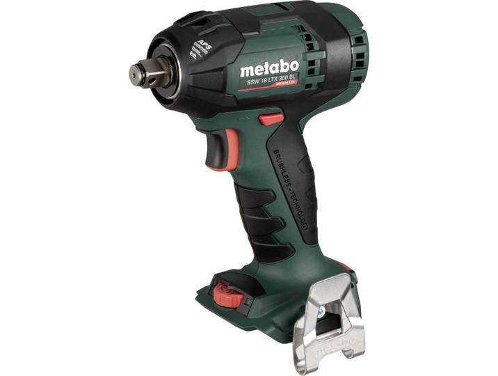 Metabo Akku Schlagschrauber SSW 18 LTX 300 BL (18 V\, Max. Schraubengröße M18)