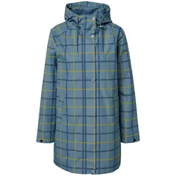 Tchibo - Regenjacke - Damen - Gr. 36 - graublau/kariert