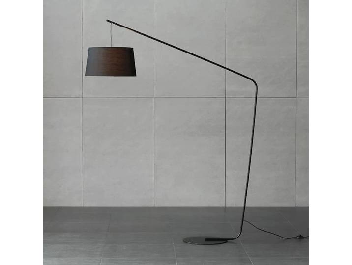 Grande lampadaire LED nordique danois minimalisme 2025 nouvelles lampadaires de pêche noires pour salon salle d'étude canapé coin lumières sur pied
