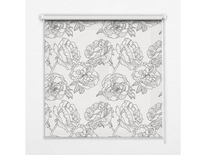INNENROLLO - Fensterrollo - Rollo - 60x40 cm - Gezeichnete Rosen
