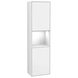 Villeroy und Boch Finion Hochschrank F470GFGF 41,8x151,6x27cm, rechts, Regal Glossy white lacquer, Glossy white lacquer