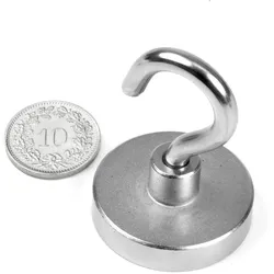 4x Supermagnete, Magnet, Magnethaken Neodym (2x)