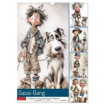Gassi-Gang (Wandkalender 2027 DIN A3 hoch), CALVENDO Monatskalender