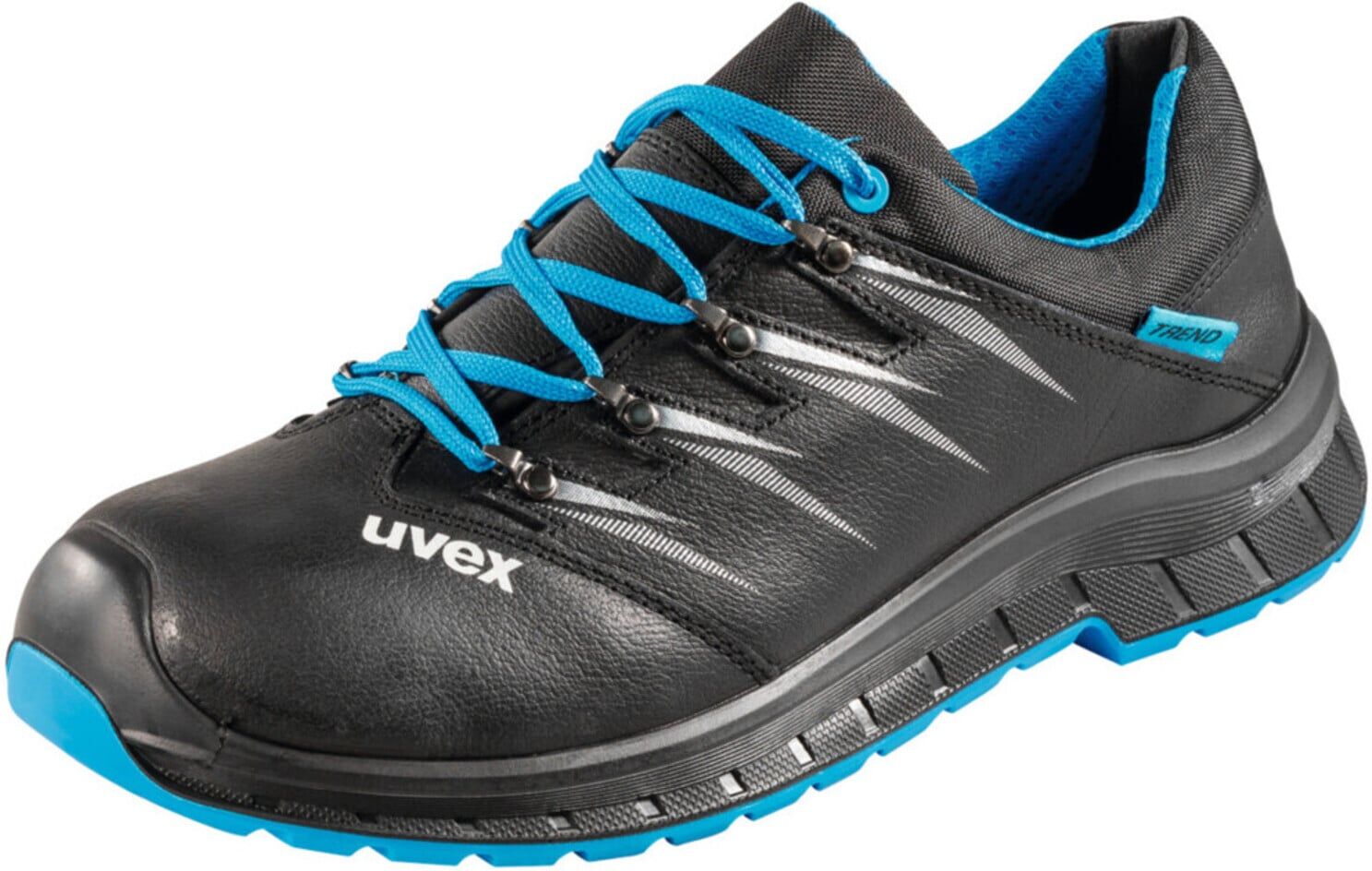 uvex Halbschuh schwarz/blau uvex 2 trend, S3, EU-Schuhgröße: 43 (6934243)