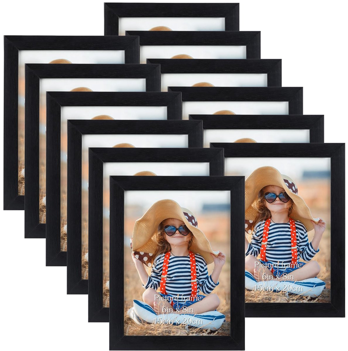 Ibenzoa Set van 12 Moderne Fotolijsten voor Wand- of Tafelweergave