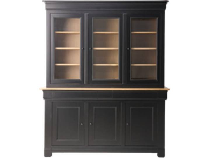 Buffet vaisselier bois massif 6 portes 3 tiroirs Embellie