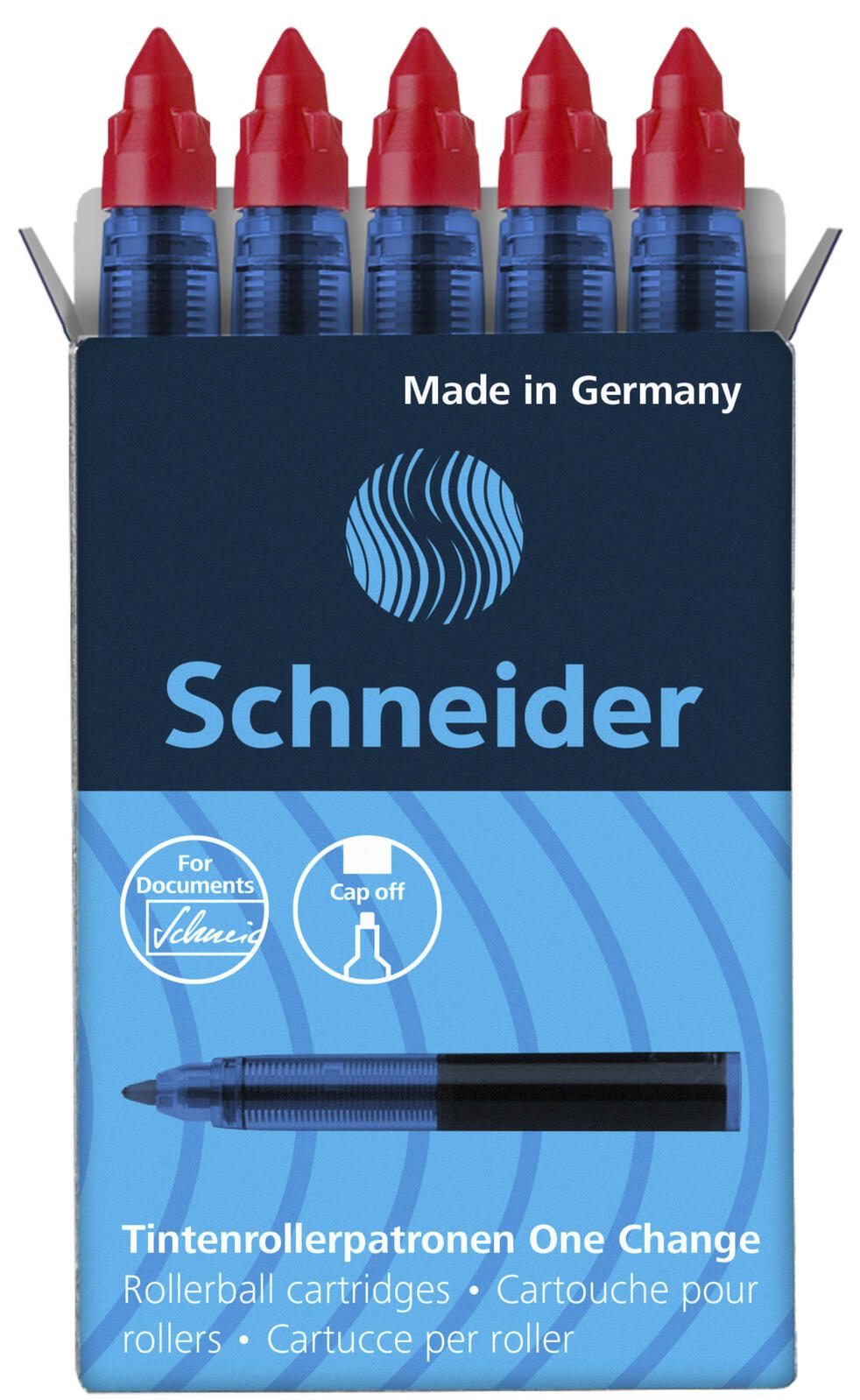 Schneider One Change Tintenrollerminen rot 0,6 mm 5 St. 50-185402