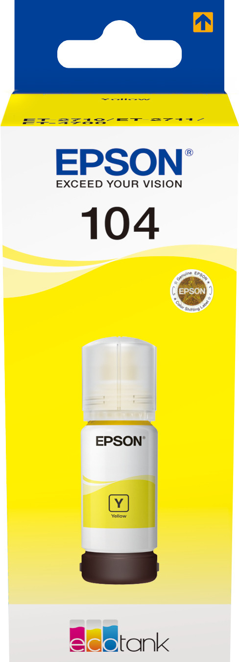 Epson ECOTANK 104 Gele inktcartridge