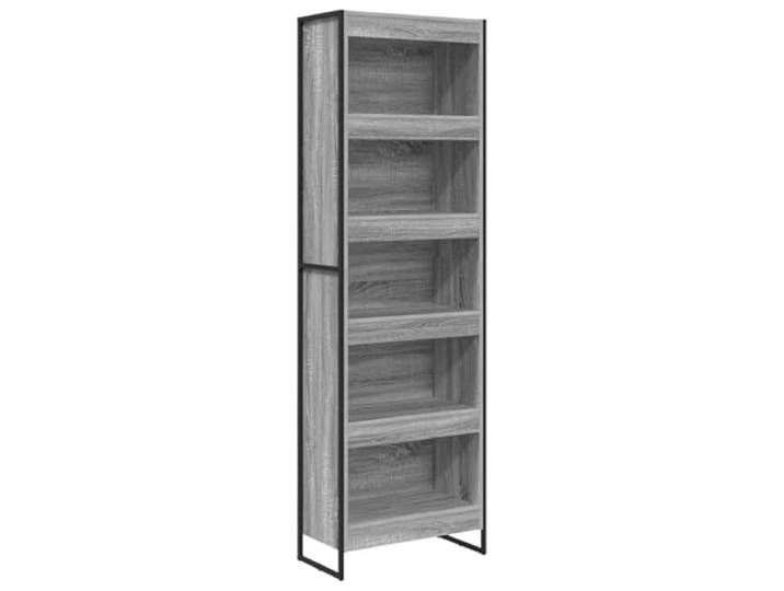 KTHLBRH Bettgestell, 2-teilig, Grau, Beton, Holz, technisch Mit Kopfteil, herausnehmbaren Einlegeböden, Schubladen, modernes Design, Verwendung im Innenbereich