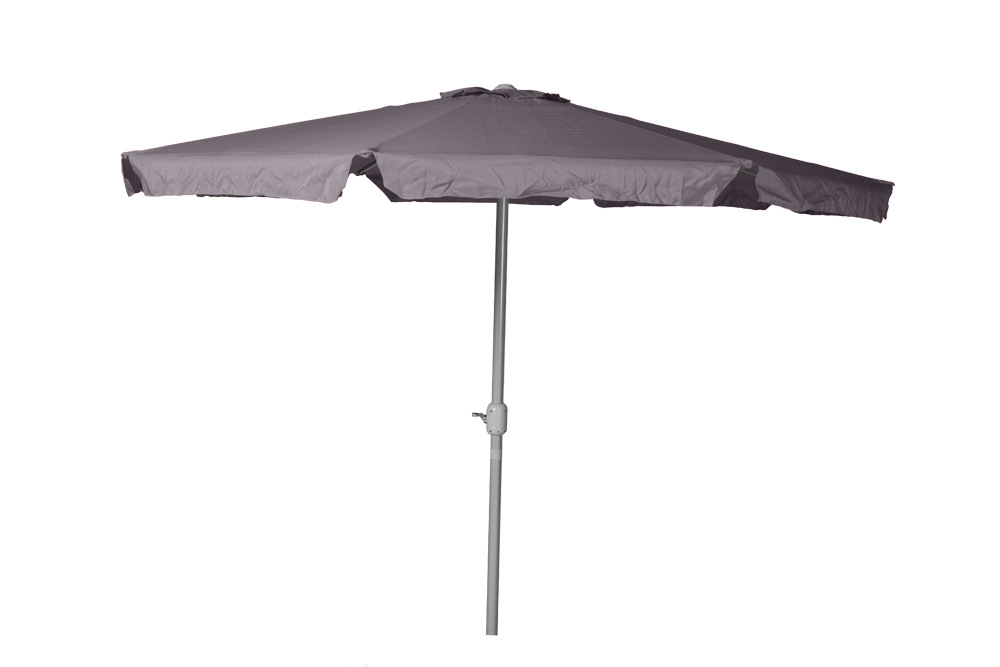 MERXXHANDELS Marktschirm Ø 400cm grau Aluminium/Textil 09223574