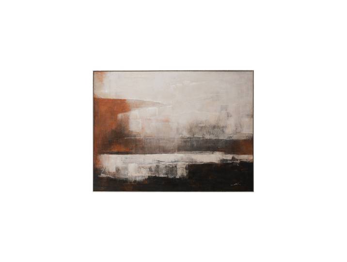 Handgemaltes, gerahmtes Bild „Natural Shadows“ 90 x 120 cm Multicolor Crea Collection