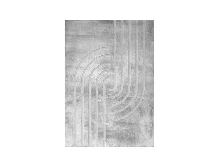 Teppich KAYOOM Peace 725 , grau, B:80cm H:22mm L:150cm, Polyester, Teppiche, Teppich, Kurzflor, Hochflor, Modernes Muster, Vegan, Fussbodenheizungsgeeignet