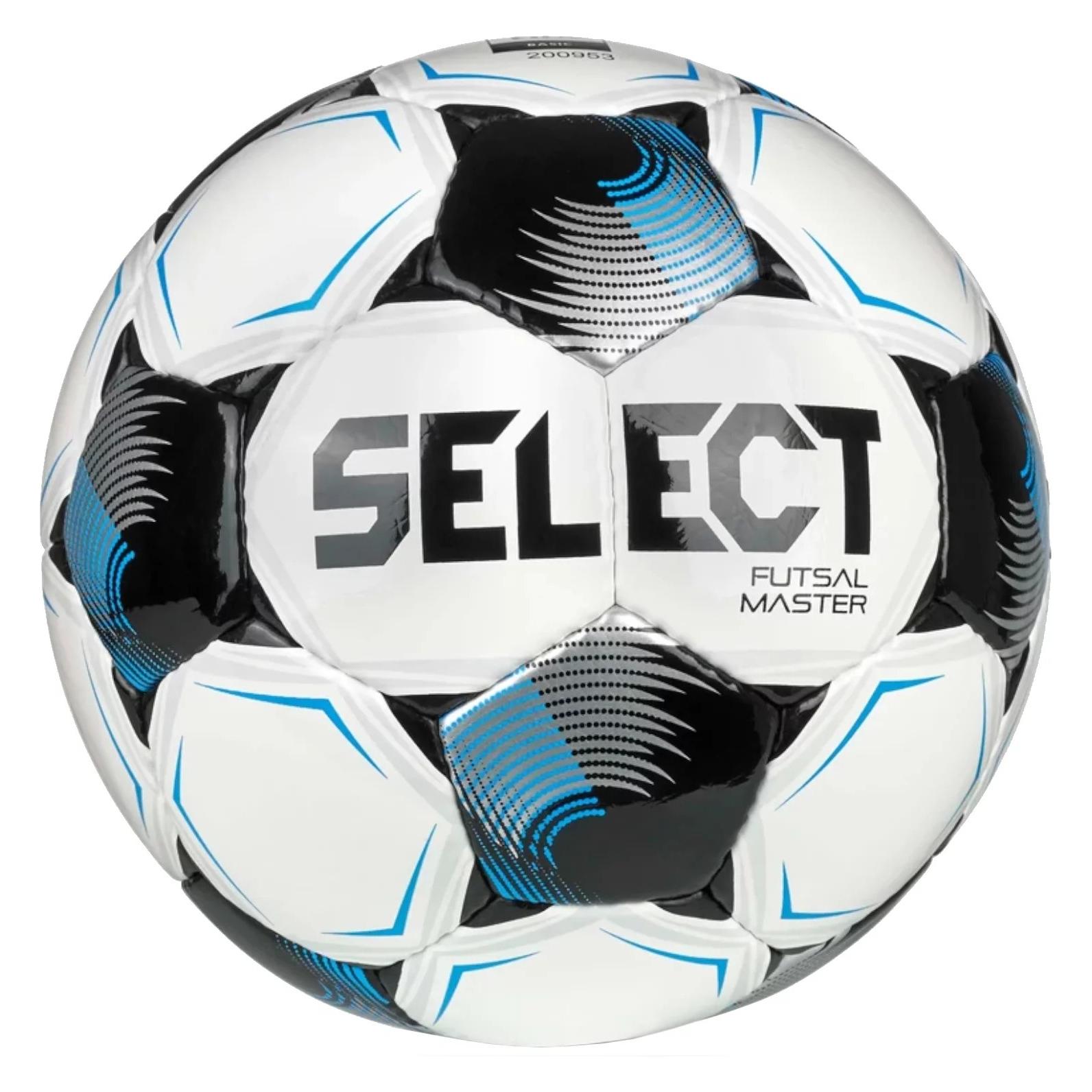 Select Piłka nożna Futsal Master FIFA Basic biało-czarno-niebieska 200953 310019 (162164)