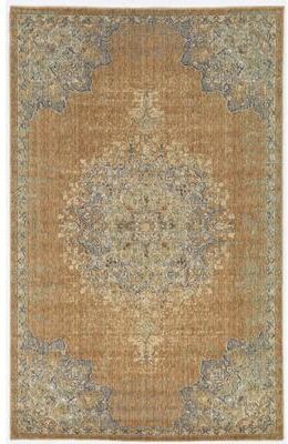 Gracewood Hollow Wool Vintage Medallian Oriental Area Rug