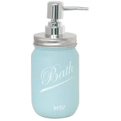 MSV Seifenspender Savon 500Ml En Verre Nassau Bleu