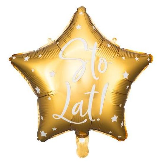 Partydeco Alles Gute zum Geburtstag Folienballon! 40cm Gold (1x) (41381881)