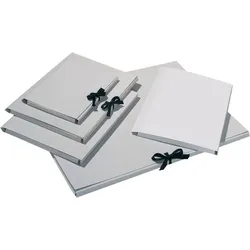 Sammelmappen aus 500 g/qm Graupappe, ohne Druck im Format DIN A4