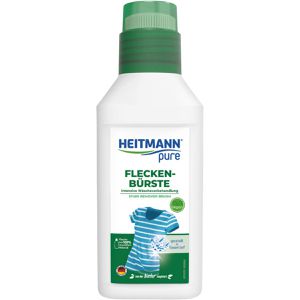 Heitmann Fleckenentferner pure, wie Gallseife, Fleckenbürste, gegen Blut & Eiweiß, für alle Textilien, flüssig, vegan, 250ml