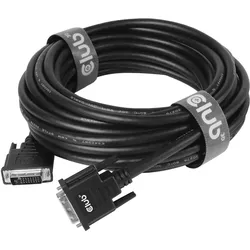 CLUB3D DVI-D Dual Link 24+1 M/M Cable 3m/9.84ft Bidirectional 28AWG