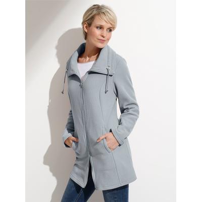 Fleecejacke CLASSIC BASICS, Damen, Gr. 50, grau, 100% Polyester, unifarben, Jacken Fleecejacke