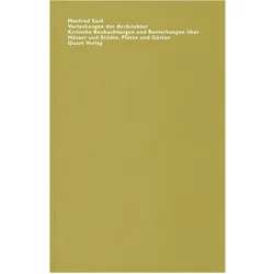 Verlockungen der Architektur, Fachbücher von Manfred Sack