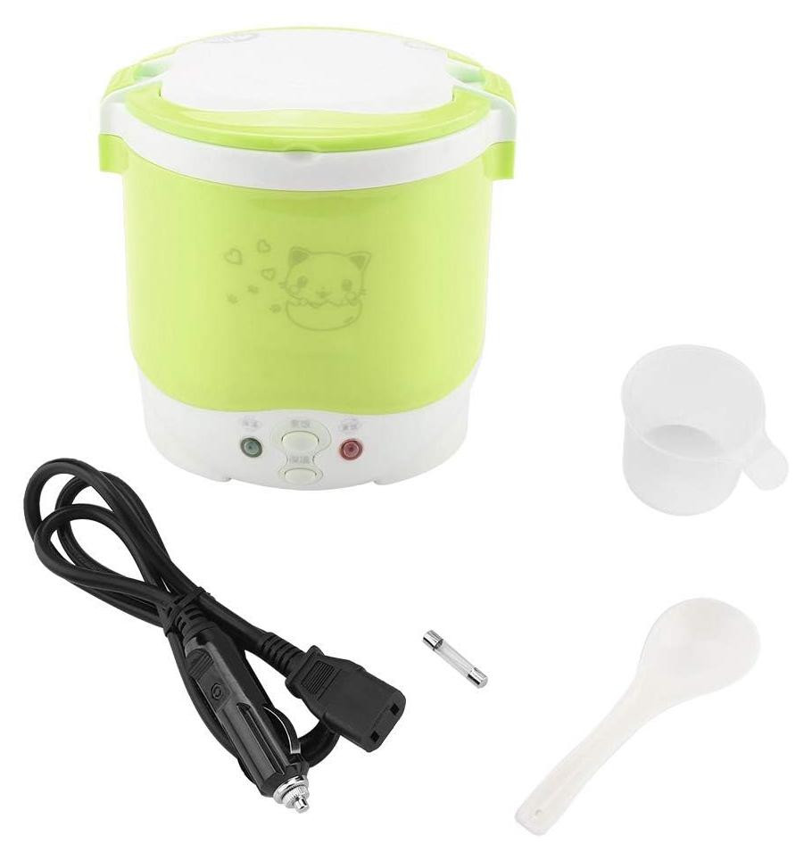 Dripio Mini-reisfornuis 12V met stoomkoker, 1 liter, groen