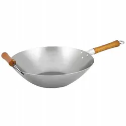 Ken Hom Karbonstahl Wok mit Holzgriff 36cm