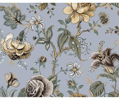 NextWall Sanibel Floral Trail Peel and Stick Wallpaper