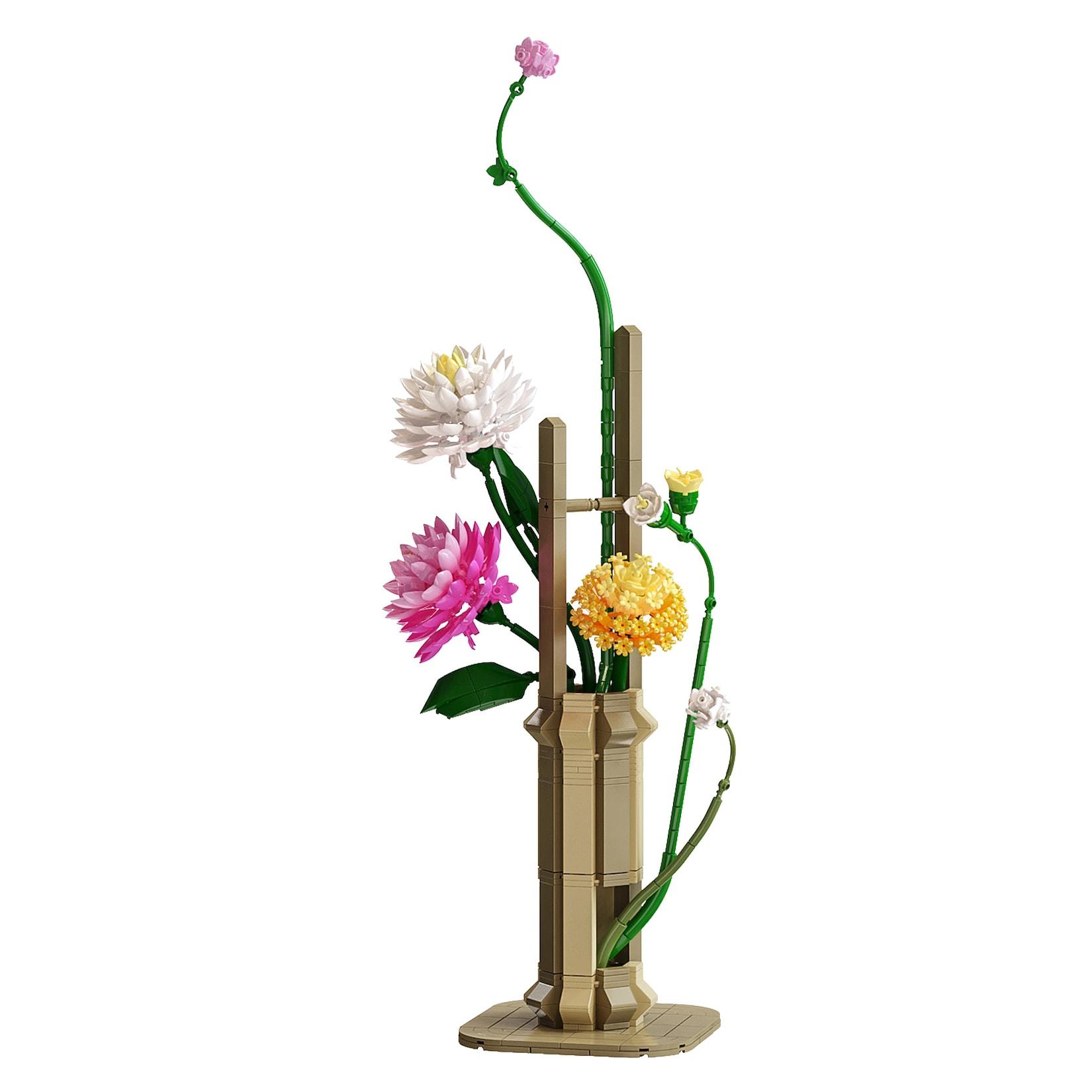 JAMARA-402912 CaDA Blumenstrauß Frühling 1:1 Bricks