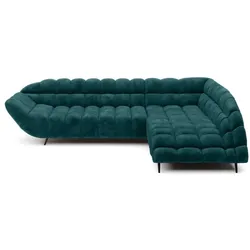 Ecksofa Gappa Stoff Grün Smaragd