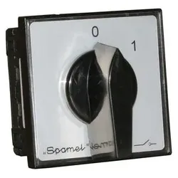 Spamel Schalter 0-1 3P 25A an der Schalttafel befestigt - SK25-2.8211P08, Schalter + Taster, Rot