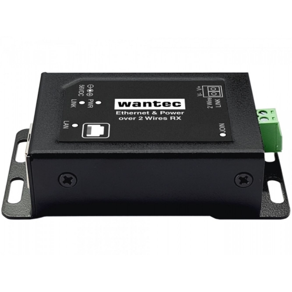 Wantec 5720 2wIP E Adapter PoE-schraafklem-switschzijde/sender
