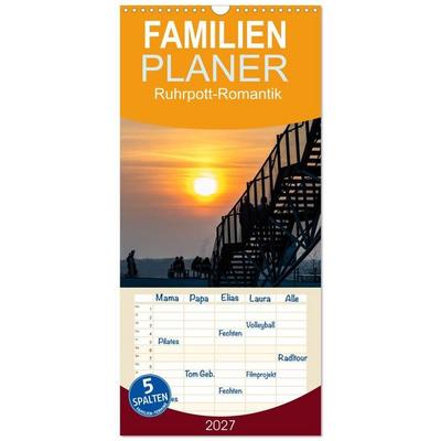 Familienplaner 2027 - Ruhrpott-Romantik mit 5 Spalten (Wandkalender, 21 x 45 cm) CALVENDO