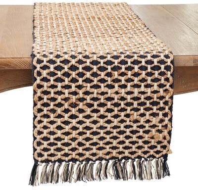 Saro Lifestyle "Handmade Woven Rope Table Runner - 16""x72"""